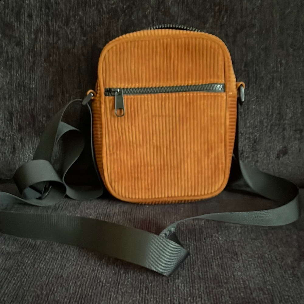 Corduroy Crossbody Bag - Tan